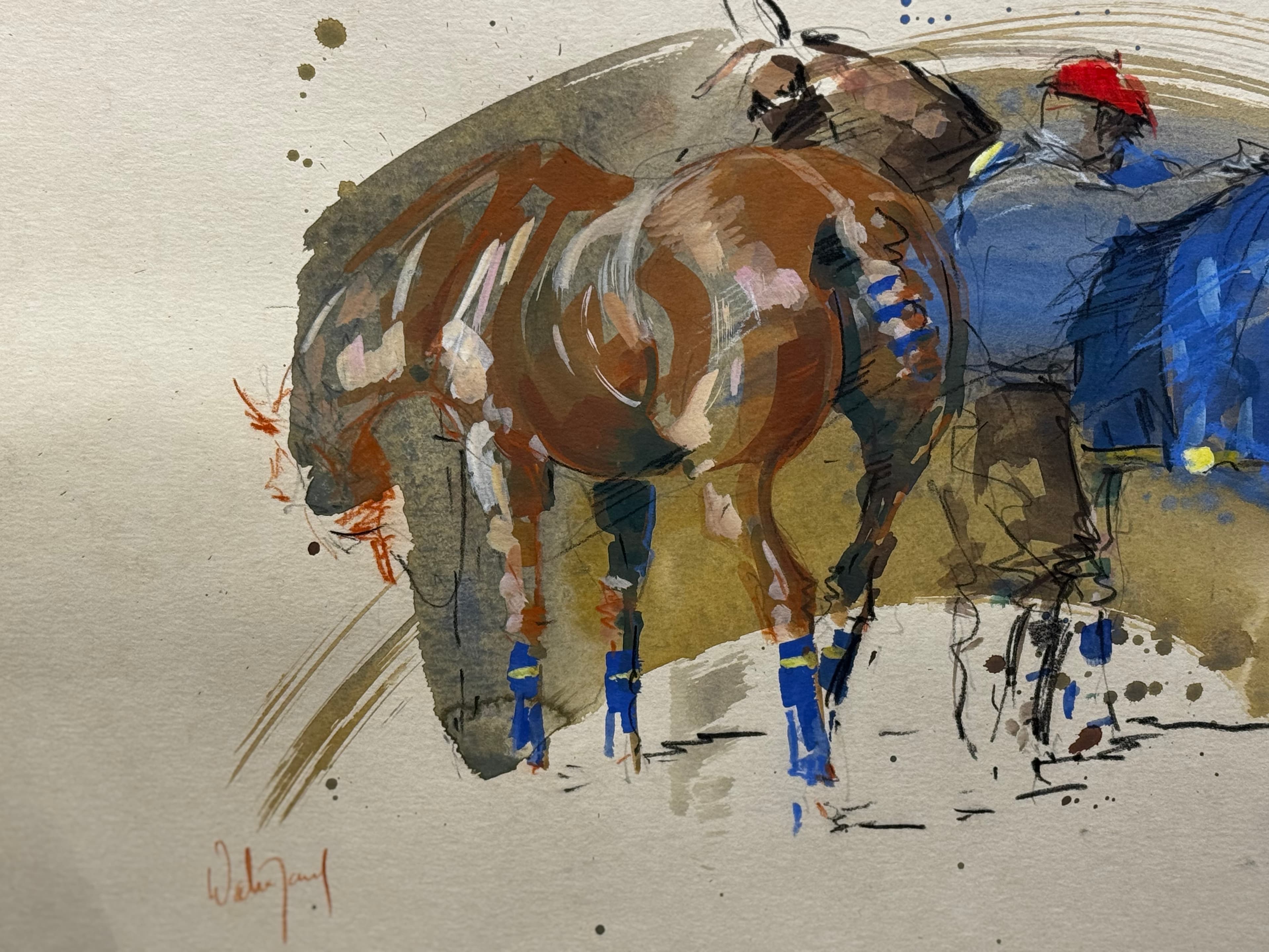 PONEYS DE POLO, par Hubert de Watrigant pour Animal Art Gallery Paris